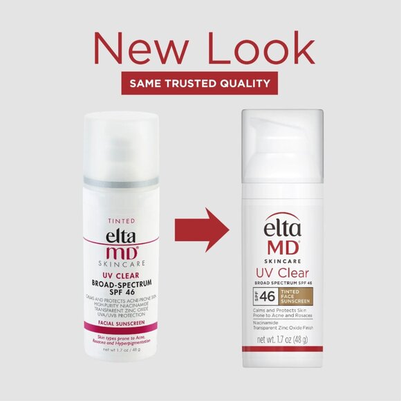 Elta MD UV Facial Sunscreen SPF46 ( CLEAR - TINTED ) 1.7oz 48g New | USA SELLER - Picture 3 of 5